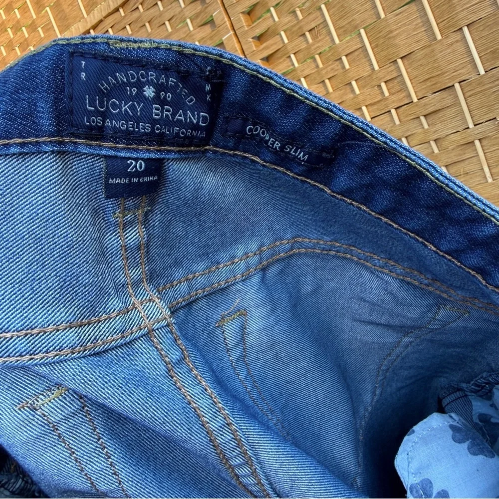 Lucky Brand Cooper Slim Blue Jeans Size 20 - Picture 9 of 10